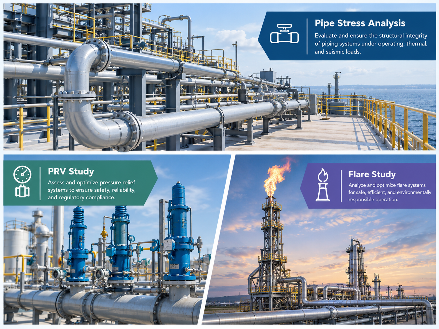 Pipe Stress Analysis, PRV/PSV Flare Study